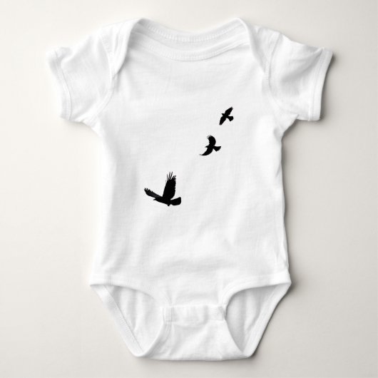 Raven & Common Grackles Vogelliefhebbers Gift Romper (Voorkant)