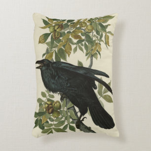 Raven (Common Raven) van Audubon Birds of America Accent Kussen