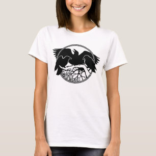 Raven Crow Art Shirt dames, T-shirt voor dames