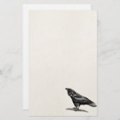  Raven Crow Blackbird Bird Illustratie Briefpapier (Voorkant / Achterkant)