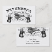 Raven & Crows Gothic profiel Visitekaartje (Voorkant / Achterkant)