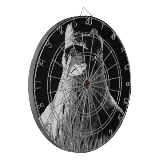 Raven Dartboard Cool Raven Gifts & Dartboard Dartbord (Voorkant Links)