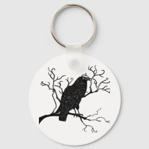 Raven design sleutelhanger