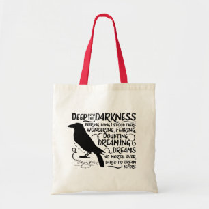 Raven (diep in die duisternis) van Edgar Allan Poe Tote Bag
