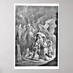 Raven Edgar Allan Poe Illustratie Poster