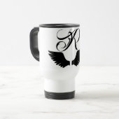 Raven embleem - Creëer Uw eigen embleem - Tumbler Reisbeker (Voorkant links)