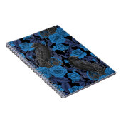 Raven en blauwe rozen notitieboek (Rechterzijde)