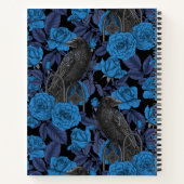 Raven en blauwe rozen notitieboek (Achterkant)