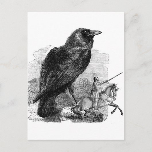 Raven en de Ridder Briefkaart (Voorkant)