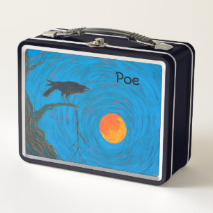 Raven en Full Moon Metal Lunch Box