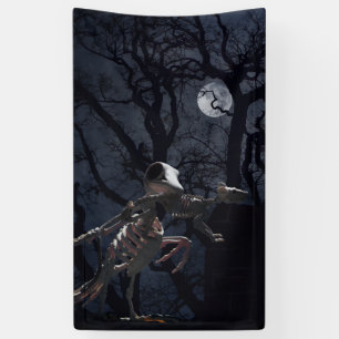 Raven- en ratskelet in Moonlight Spandoek