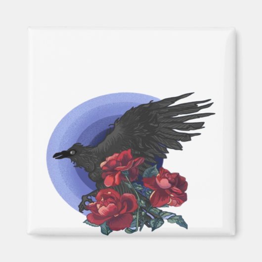Raven en Rozen Magneet (Voorkant)
