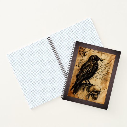 Raven en Skull Junk Journal Page Notitieboek (Binnen)