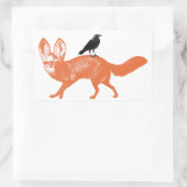 Raven Est Assis Sur Des Stickers Fox (Sac)