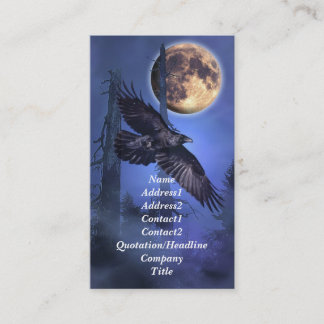 Raven et Moon Carte de visite