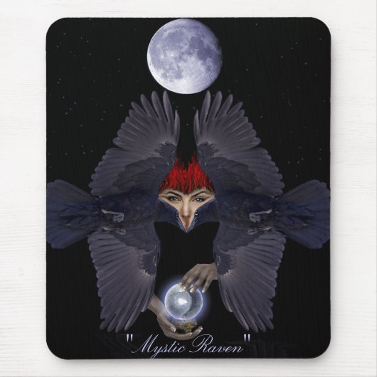 RAVEN FANTASY Mousepad Muismat (Voorkant)