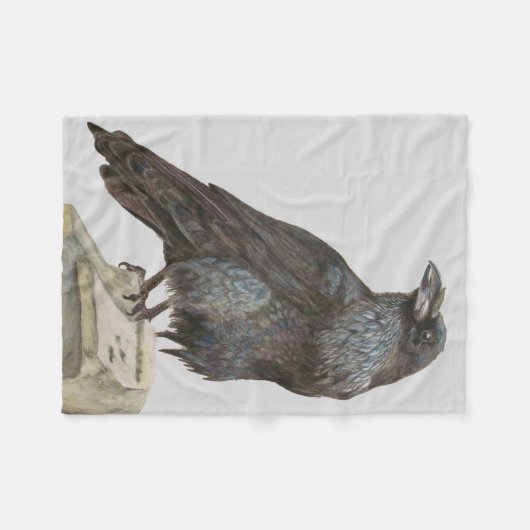 Raven Fleece Deken (Voorkant (Horizontaal))
