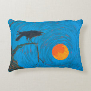 Raven & Full Moon Decoratief Kussen