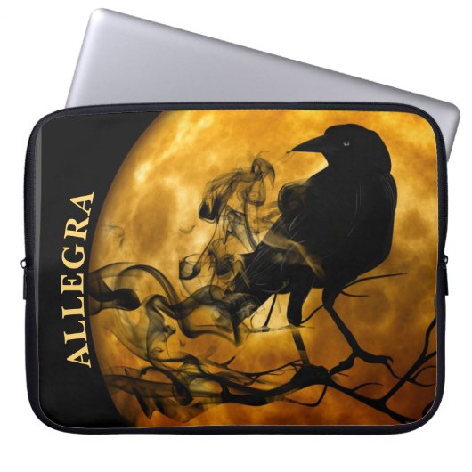 Raven Gel Laptop Sleeve (Voorkant)