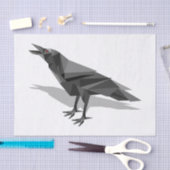 Raven Geometric Cubist Black and White Triangles Tissuepapier (Craft)