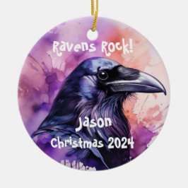 Raven gepersonaliseerd Ornament