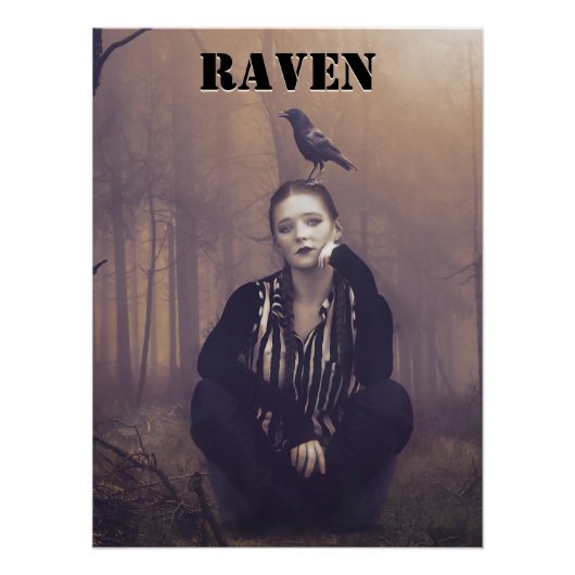 Raven Girl Perfect Poster (Voorkant)