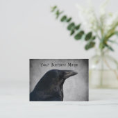 Raven Glamor Shot Visitekaartje (Staand voorkant)