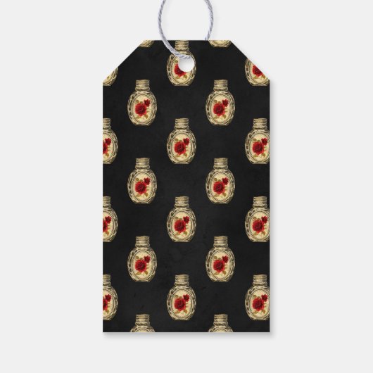 Raven Gothic Wedding Cadeaulabel (Achterkant)