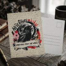 Raven Gotische Punk Collage Kunst
