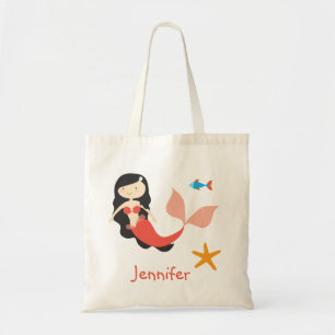 Raven Haire Cartoon Mermaid Treat Bag Tote Bag