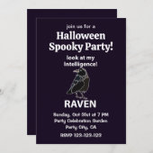 Raven Halloween Spooky Party Raven Kaart (Voorkant / Achterkant)