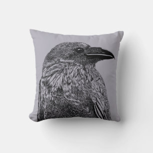 Raven Illustration Kussen