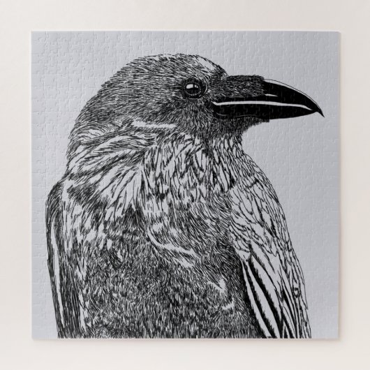 Raven Illustration Legpuzzel (Verticaal)