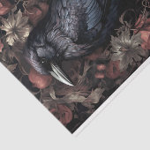 Raven in Bloemen 1 Decoupage Papier (Detail)