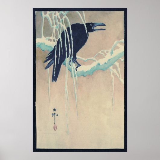 Raven in Snow Poster (Voorkant)