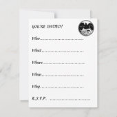 Raven Invitations Personalized Native Art Kaart (Achterkant)