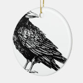 Raven Keramisch Ornament (Links)