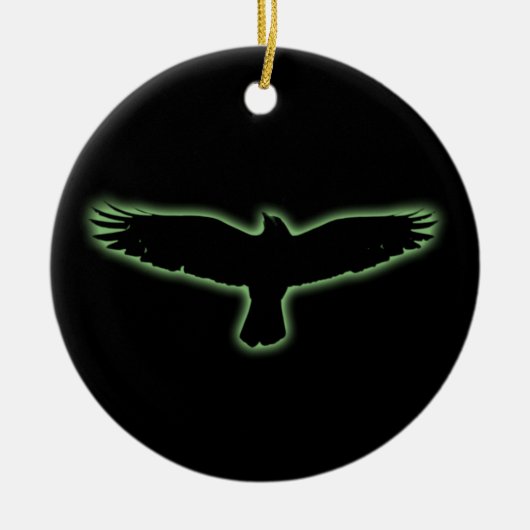 Raven Keramisch Ornament (Voorkant)