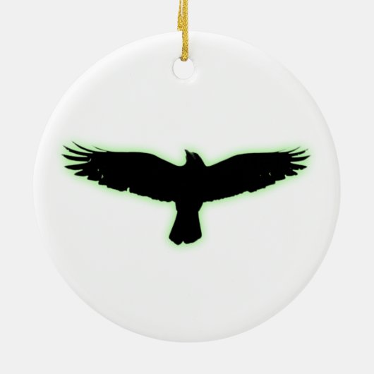 Raven Keramisch Ornament (Achterkant)