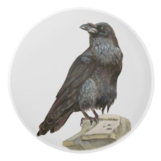 Raven Keramische Knop (Voorkant)