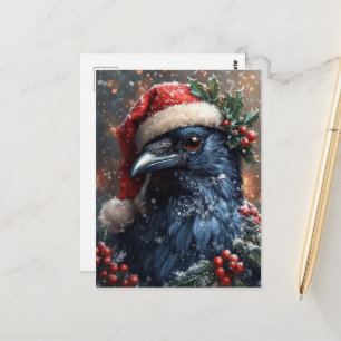 Raven Kerstmis Briefkaart