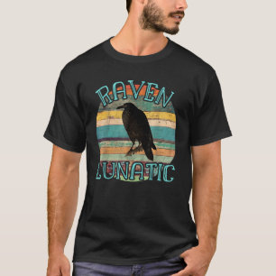 Raven krankzinnig grappig ontwerp heksen heidenen t-shirt