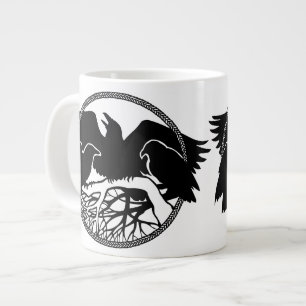 Raven Kunstmok Wild Bird Koffiemok Raven Beker Extra Grote Beker