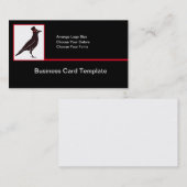 Raven Logo - Black Bird Crow Logo Visitekaartje (Voorkant / Achterkant)