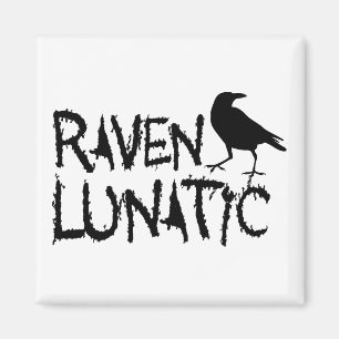 Raven Lunatic Black Crow Magneet