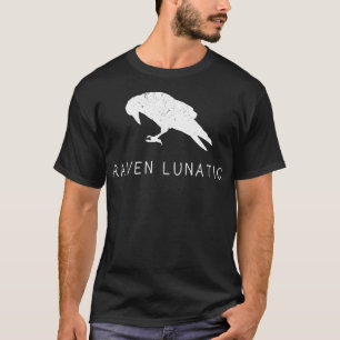 Raven Lunatic Fun Bird Gothic Gothic Gift Mannen T-shirt