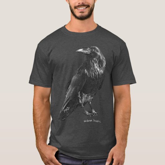 Raven Mad Charcoal T-shirt (Voorkant)