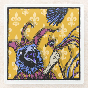 Raven Mad - Pop Gothic Nightmare Surreal Glazen Onderzetter