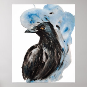 Raven Magic Harmony Totem Harmony Waterverf Mysti Poster