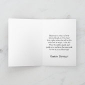 Raven magique et carte de Samhain de crânes (Intérieur)